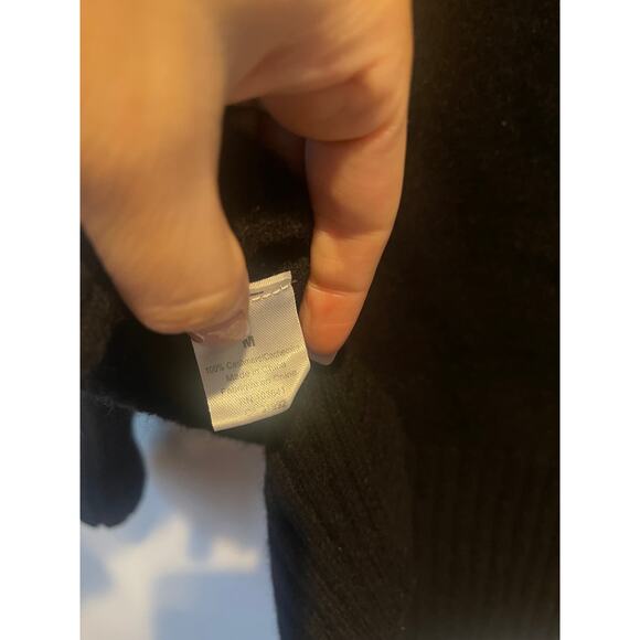 Kier & J Black Mock Neck High Low Cashmere Sweater - Picture 4 of 4